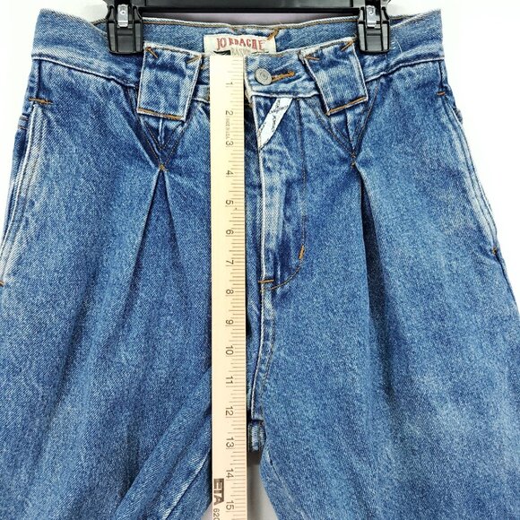 Vintage Jordache Mom Jeans Women Size 29 Pleated High Rise Tapered - Picture 5 of 14